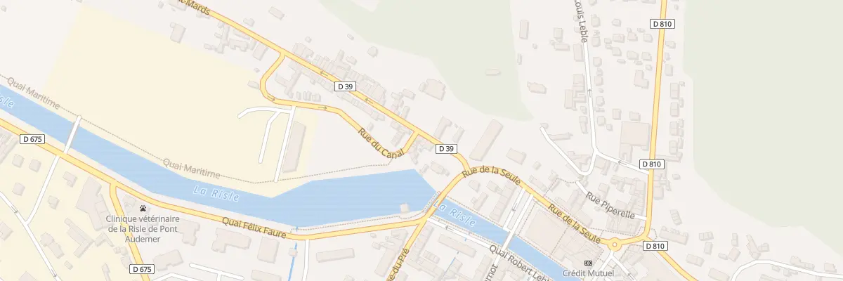 Plan du 21 Rue de la Madeleine à Pont-Audemer