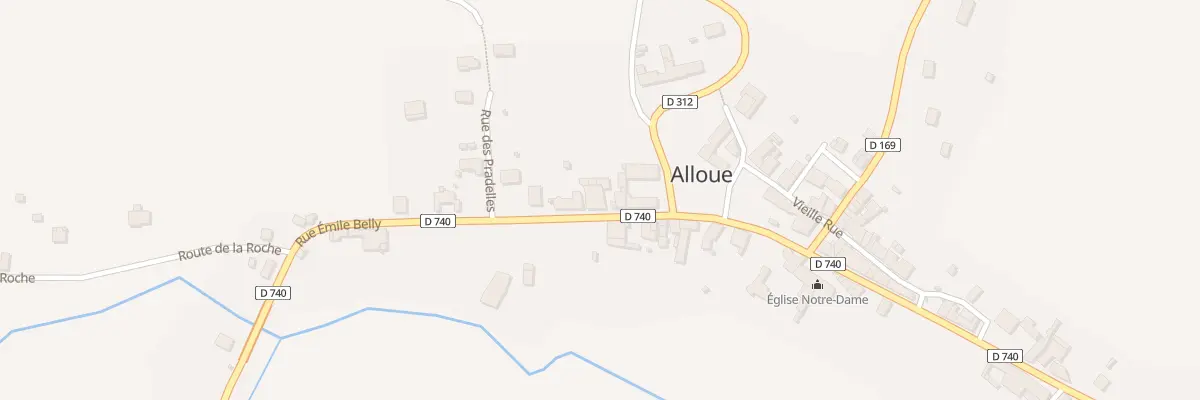 Plan du 40 Rue Emile Belly à Alloue
