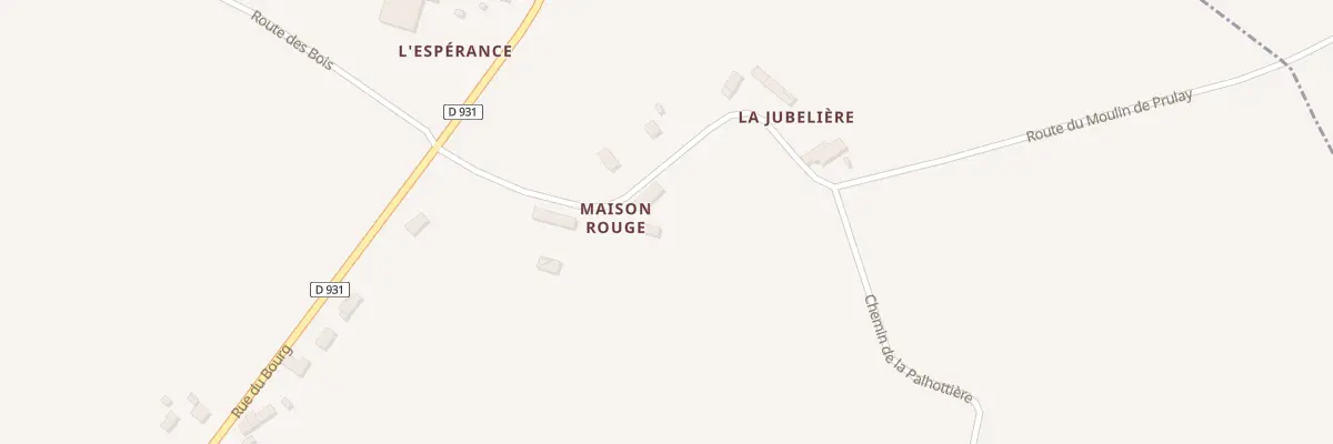 Plan du 50 Maison Rouge à Parfondeval
