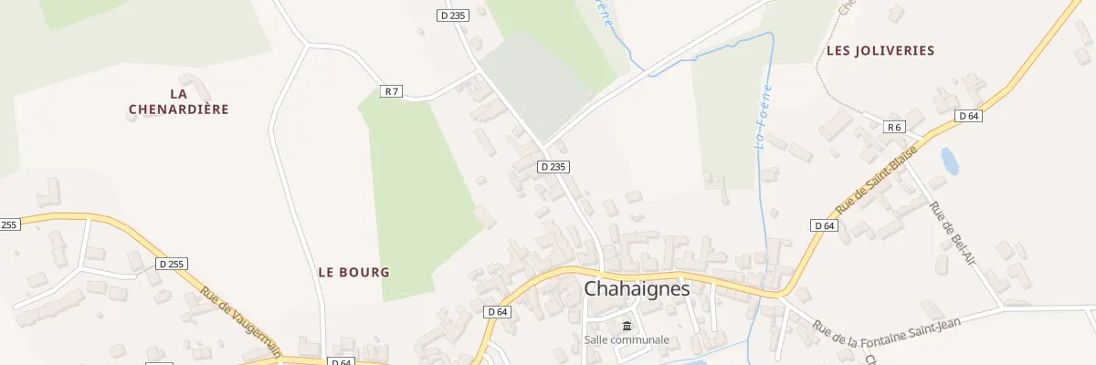 Plan du 3 Rue de la Foret De Berce à Chahaignes