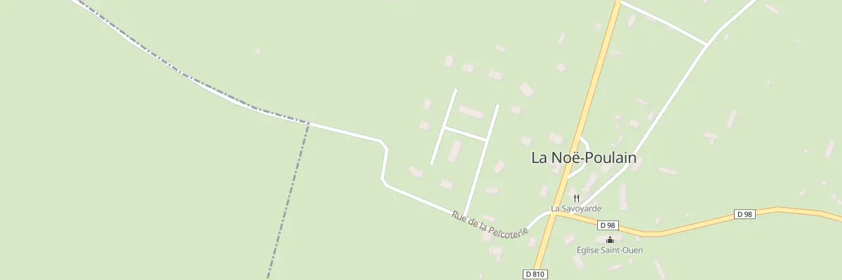 Plan du 5036 Rte Departementale 810 à La Noë-Poulain