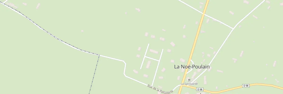 Plan du 5038 Rte Departementale 810 à La Noë-Poulain