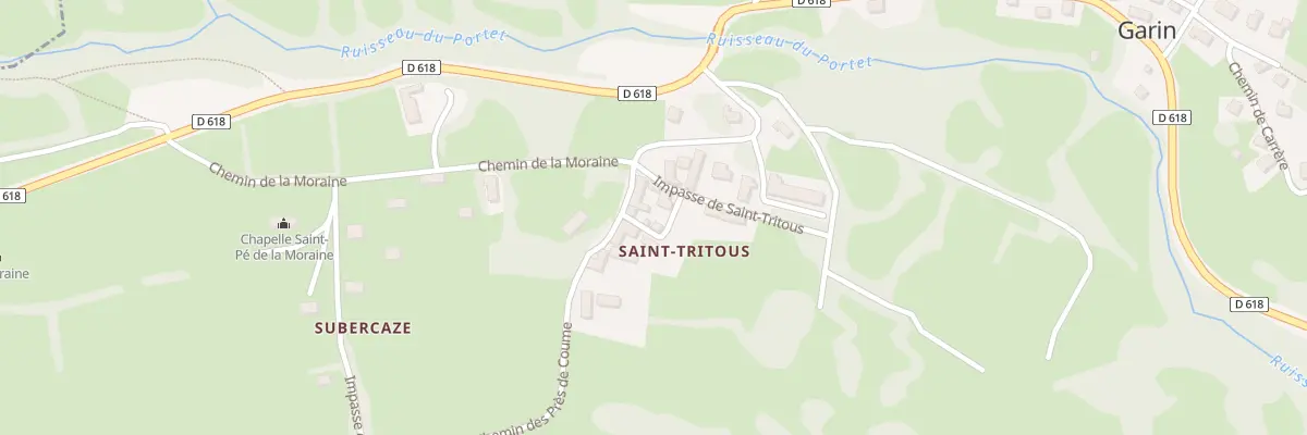 Plan du 9004 Hameau de Saint Tritous à Garin