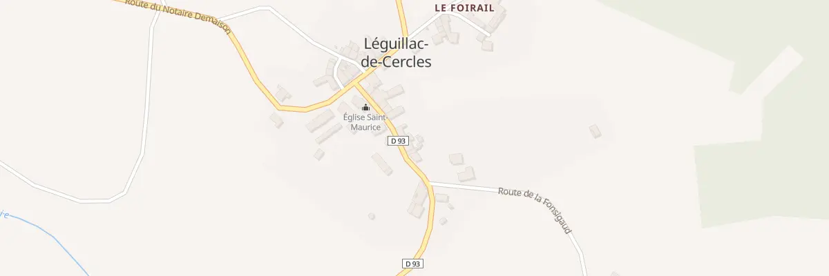 Plan du 93 Rte de la Sandonie à Mareuil en Périgord