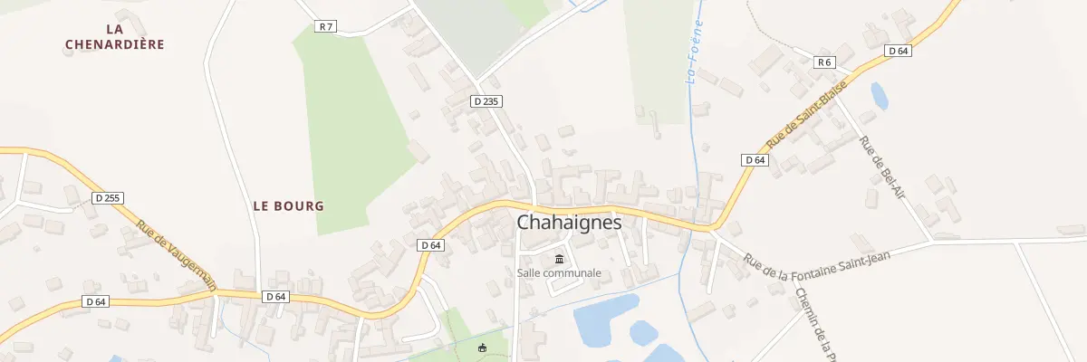 Plan du 2 Rue de la Foret De Berce à Chahaignes