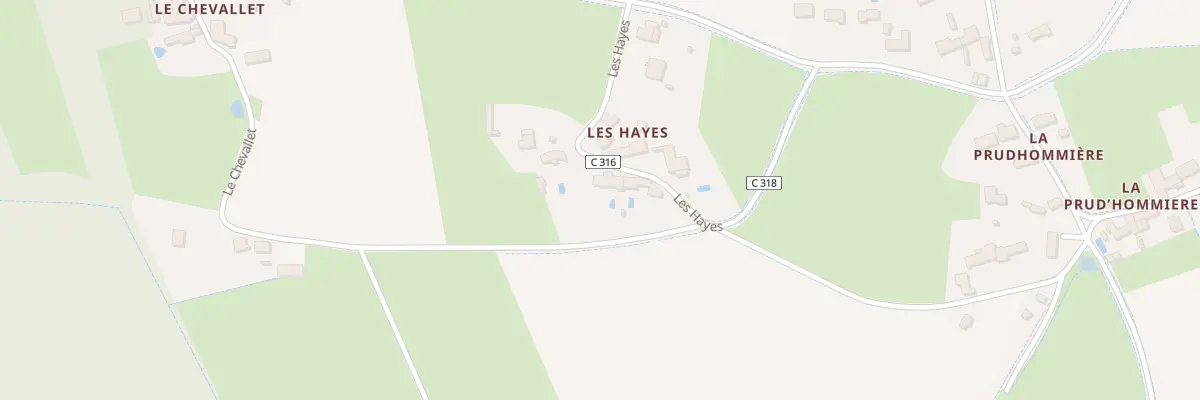 Plan du 93 Les Hayes à Druye
