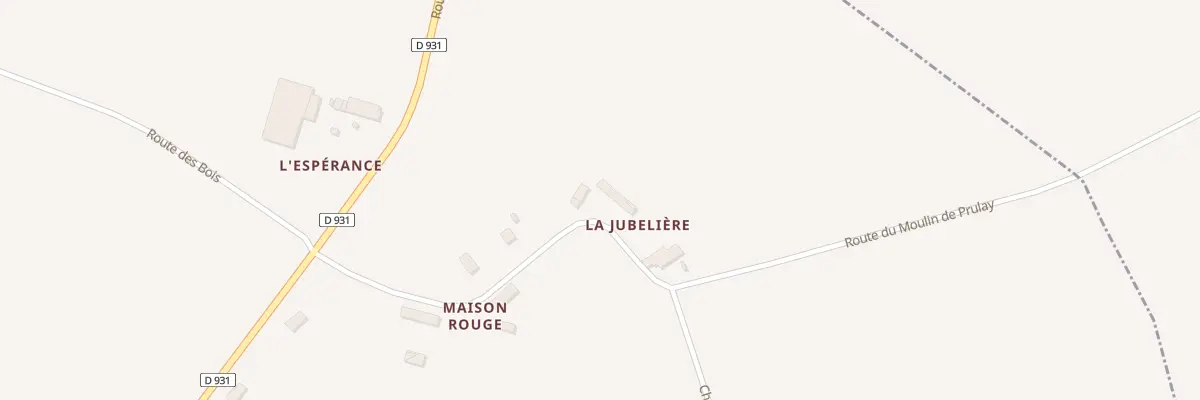 Plan du 54 La Jubelliere à Parfondeval