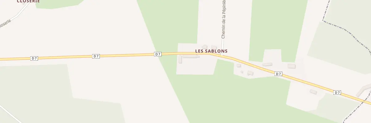 Plan du 100 Les Sablons à Bellavilliers