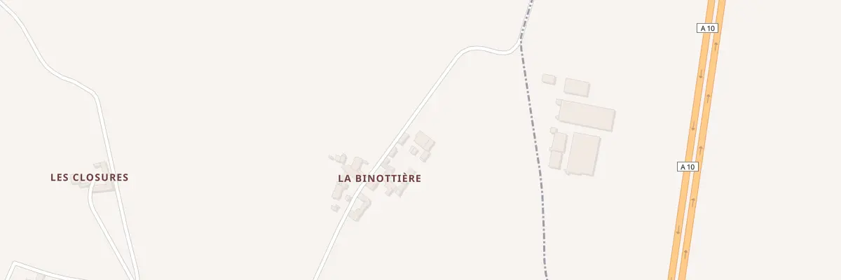 Plan du 14 La Binottière à Usseau