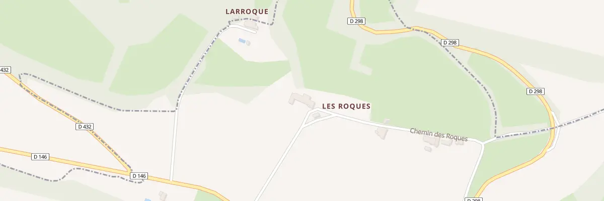 Plan du 189 Chem Les Roques à Lacépède
