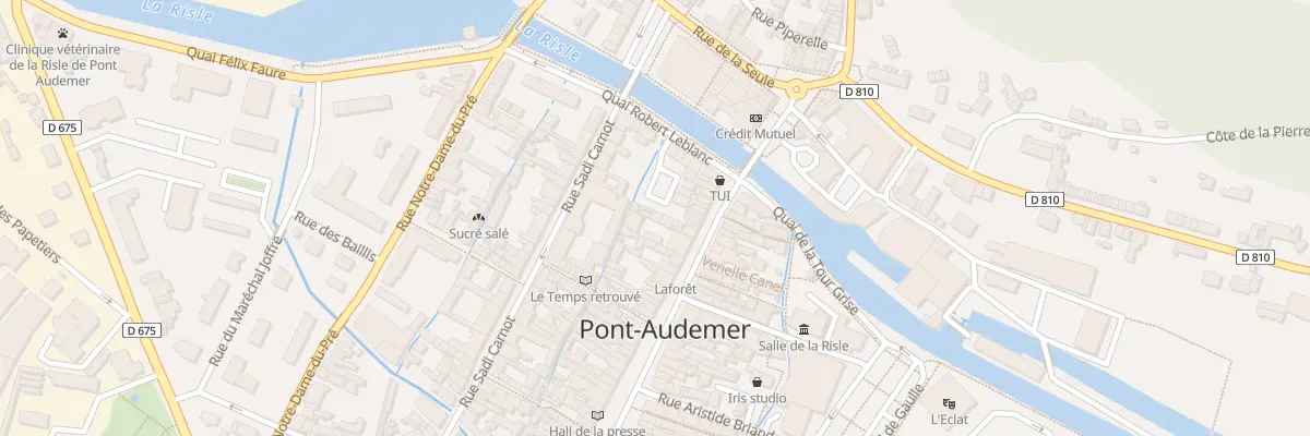 Plan du 79 Rue de la République à Pont-Audemer