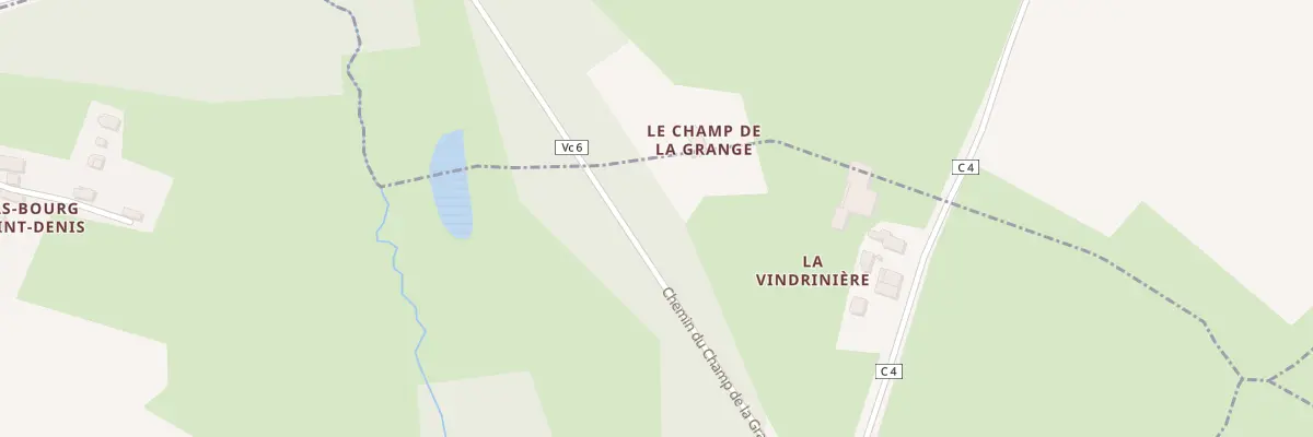 Plan du 5533 Champ de la Grange Tuffe à Tuffé Val de la Chéronne