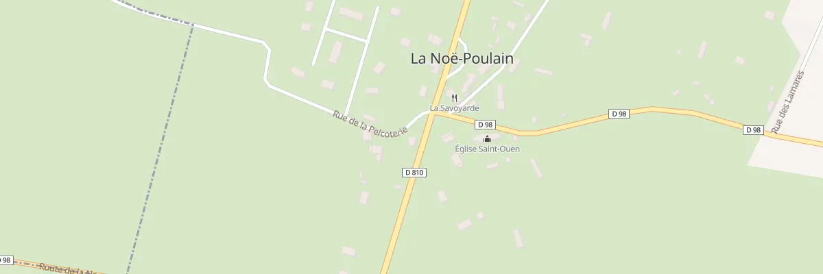 Plan du 491 Rte Departementale 810 à La Noë-Poulain