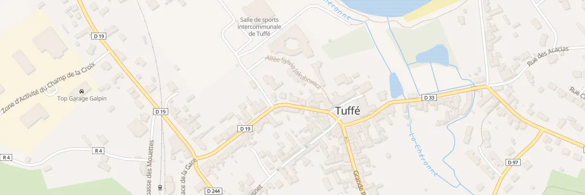 Plan du 6 Rue de la Gare à Tuffé Val de la Chéronne