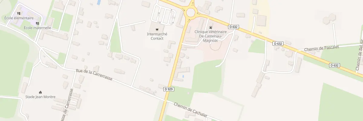 Plan du 5 Rte des Pyrenees à Castelnau-Magnoac