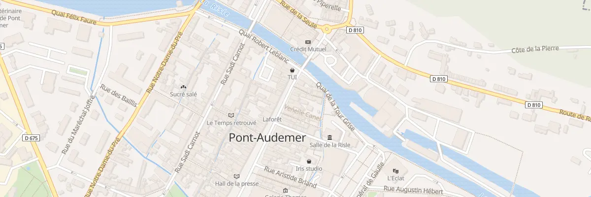 Plan du 70 Rue de la République à Pont-Audemer
