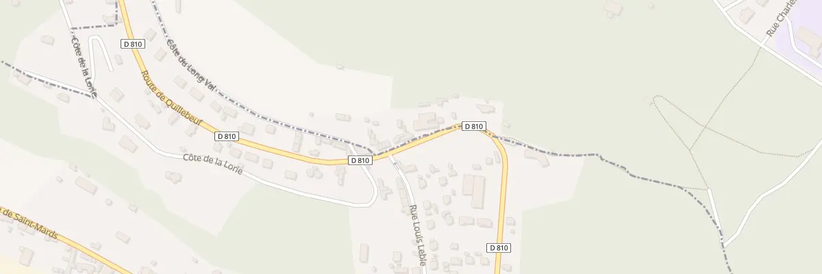 Plan du 34 Rte de Quillebeuf à Manneville-sur-Risle