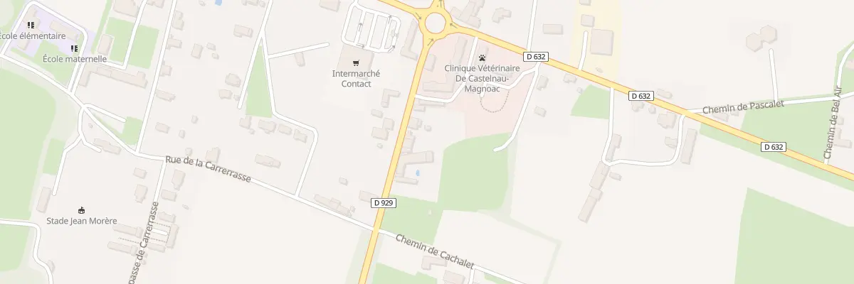 Plan du 7 Rte des Pyrenees à Castelnau-Magnoac