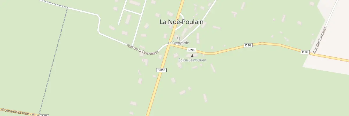 Plan du 484 Rte Departementale 810 à La Noë-Poulain