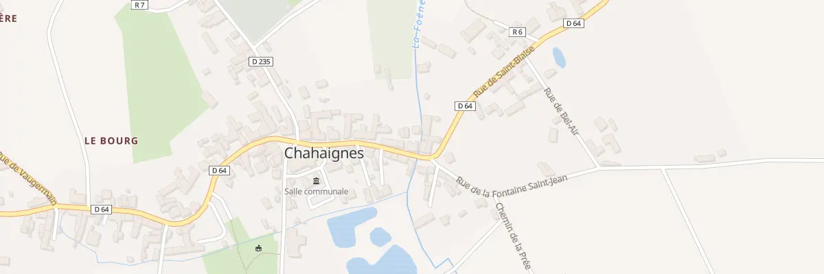 Plan du 9 Rue de Saint Blaise à Chahaignes