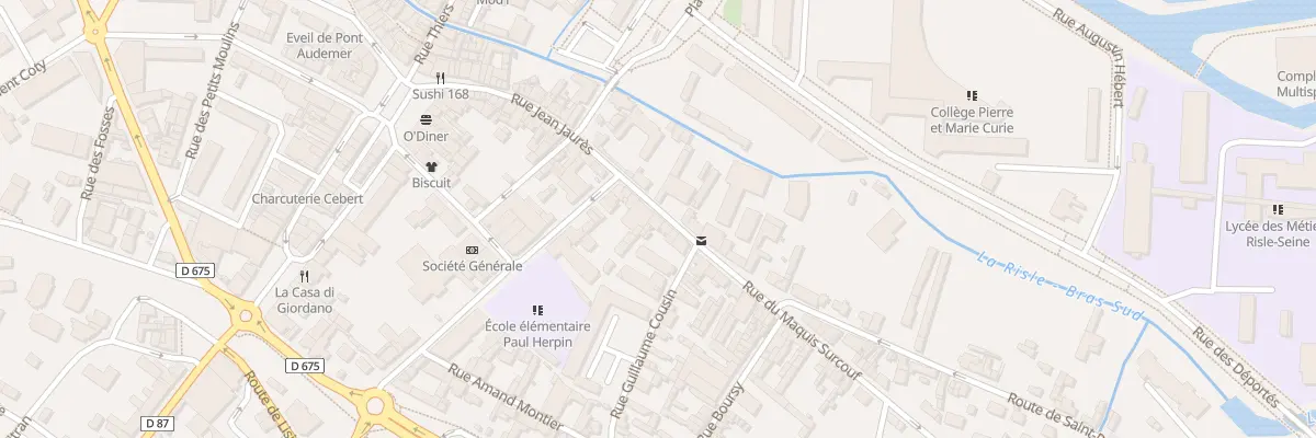 Plan du 42 Rue Jean Jaurès à Pont-Audemer