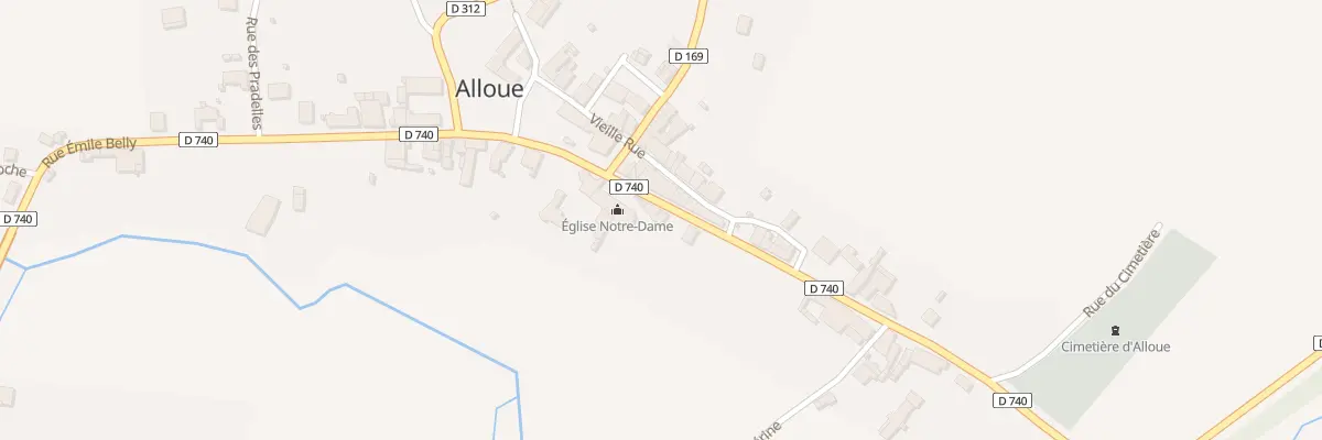 Plan du 23 Rue Emile Belly à Alloue