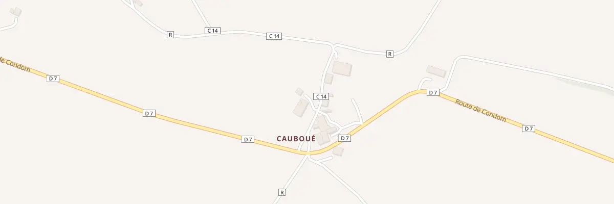 Plan du 61 Rte de Cauboue à Marsolan