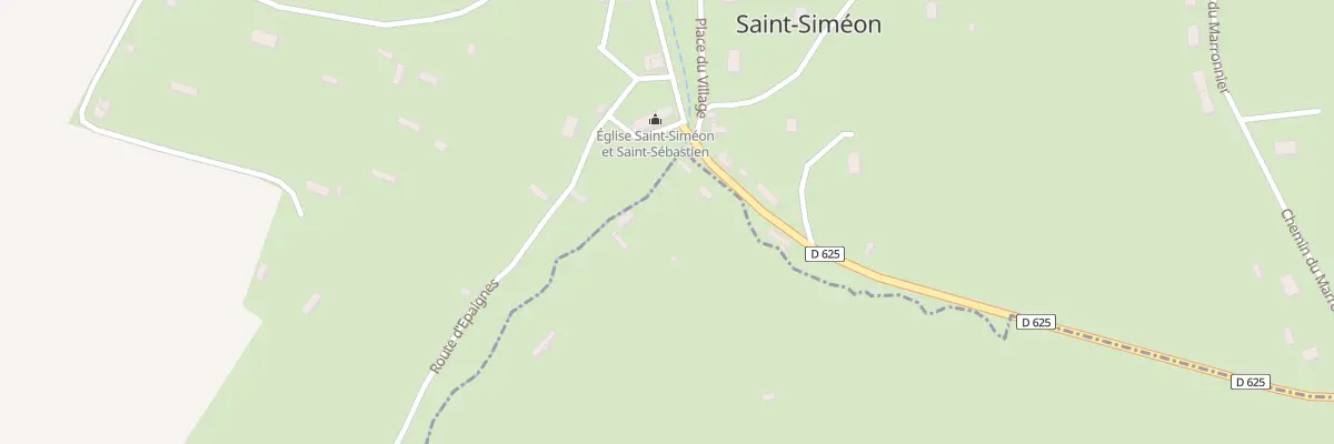 Plan du 495 Rte de Saint Simeon à La Noë-Poulain