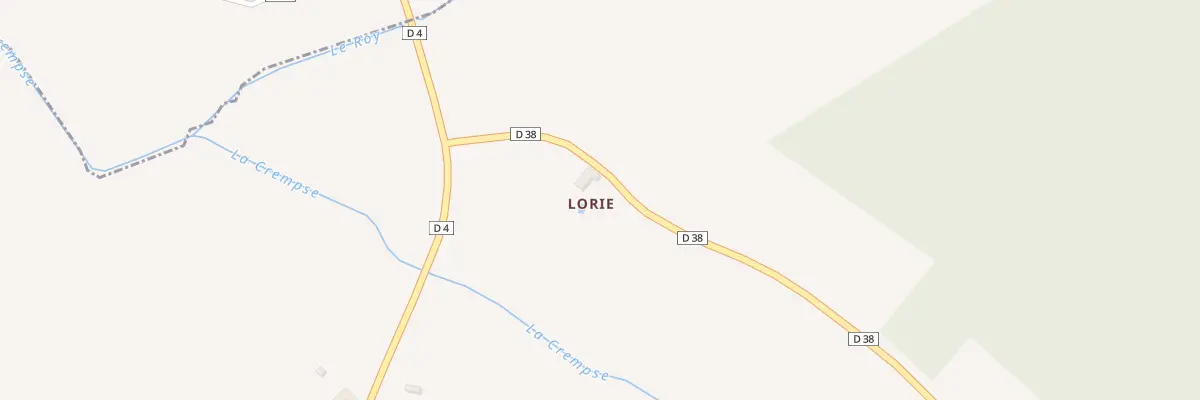 Plan du 85 Lorie à Beleymas