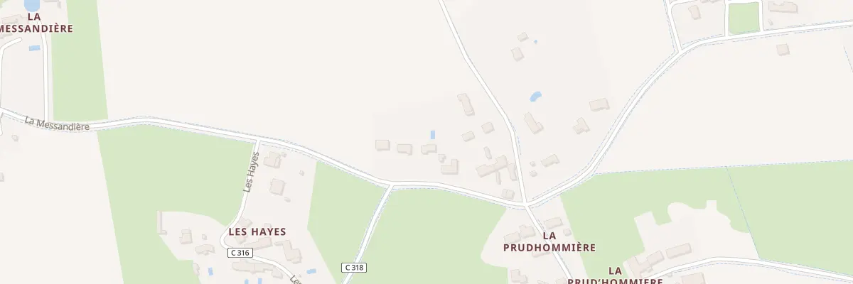Plan du 260 La Prudhommiere à Druye