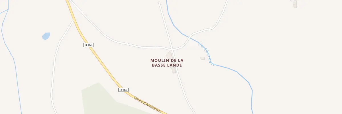 Plan du 3 Moulin de la Basse Lande à Alloue
