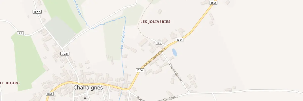 Plan du 19 Rue de Saint Blaise à Chahaignes