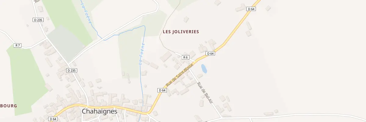 Plan du 21 Rue de Saint Blaise à Chahaignes