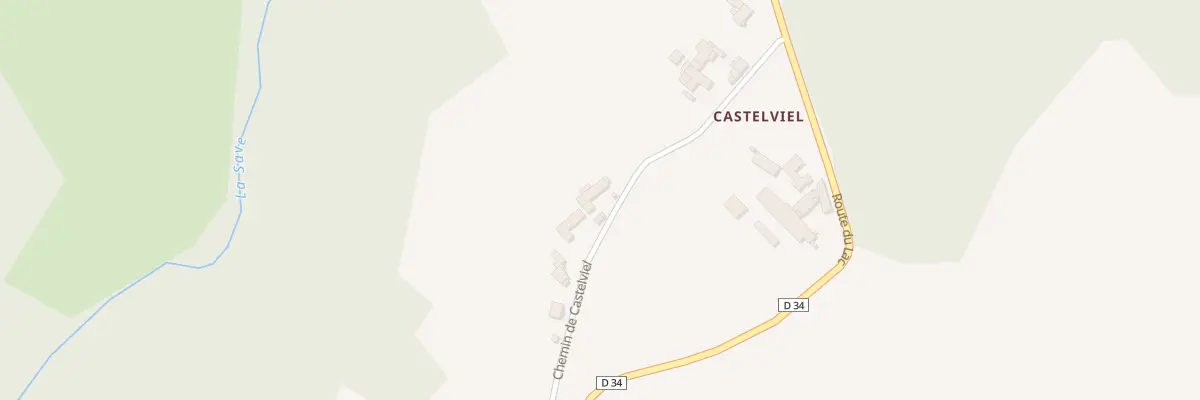 Plan du 211 Che de Castelviel à Villeneuve-Lécussan