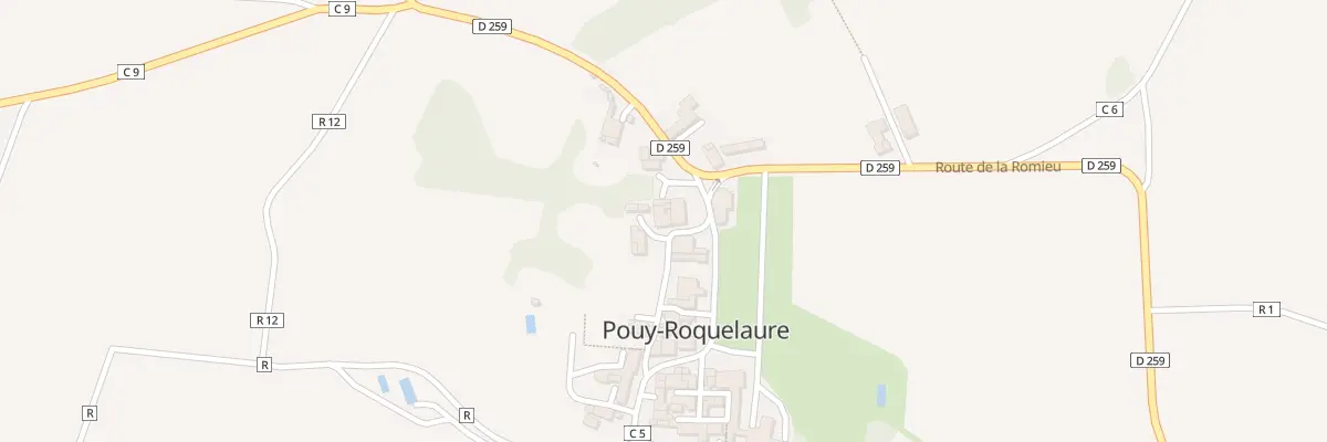 Plan du 5002 Quartier du Village à Pouy-Roquelaure
