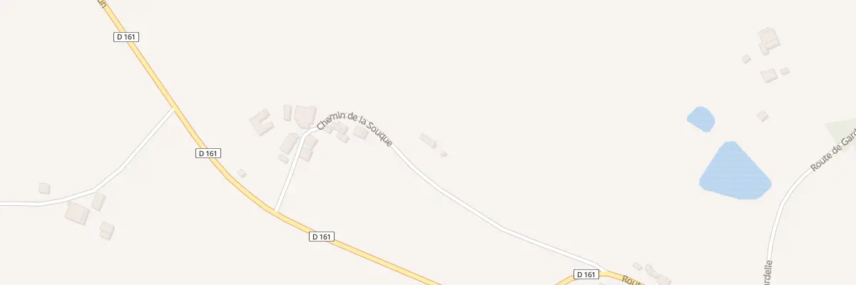 Plan du 261 Che de la Souque à Sérignac-Péboudou