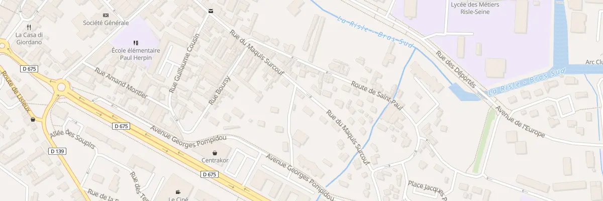 Plan du 40 Rue du Maquis Surcouf à Pont-Audemer