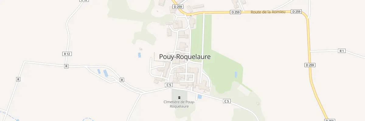 Plan du 5009 Quartier du Village à Pouy-Roquelaure