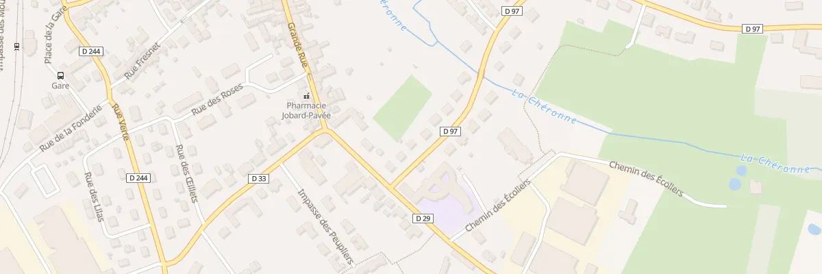 Plan du 3 Rue des Noyers à Tuffé Val de la Chéronne