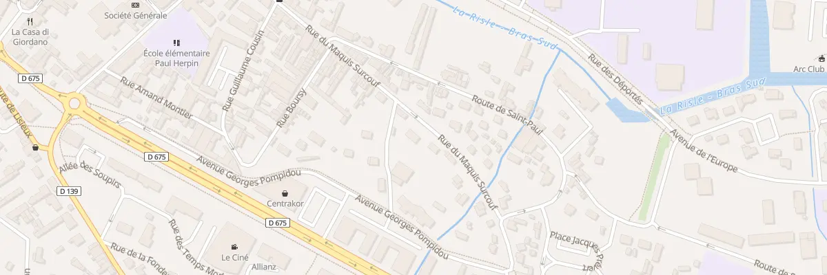 Plan du 40B Rue du Maquis Surcouf à Pont-Audemer