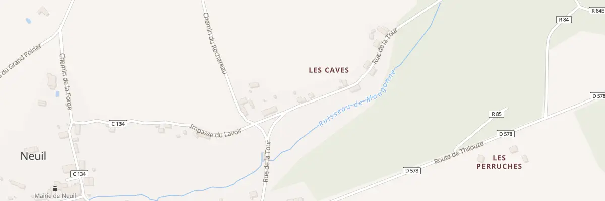 Plan du 150 Les Caves à Neuil