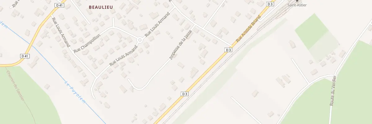 Plan du 28 Rue Aristide Briand à Saint-Astier