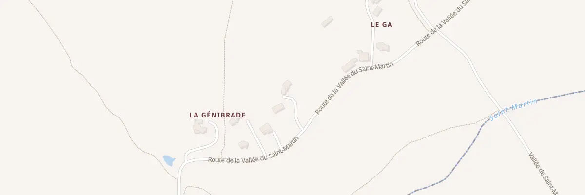 Plan du 1542 Rte de la Vallee du St Martin à Lusignan-Petit