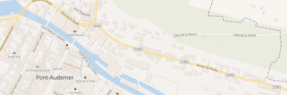 Plan du 13 Rte de Rouen à Pont-Audemer