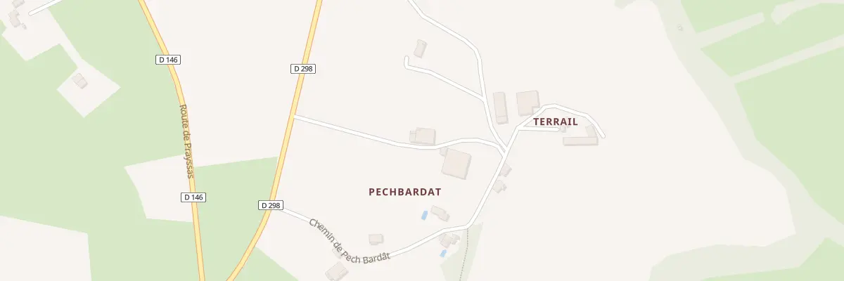 Plan du 365 Che de Pech Bardât à Lacépède