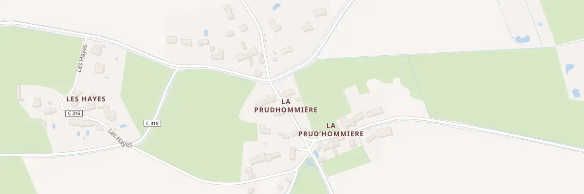Plan du 88 La Prudhommiere à Druye