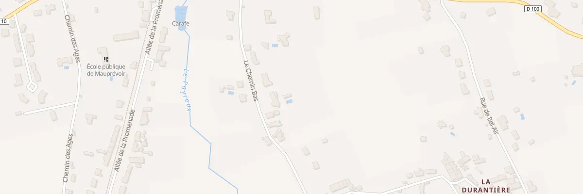 Plan du 13 Le Chemin Bas à Mauprévoir