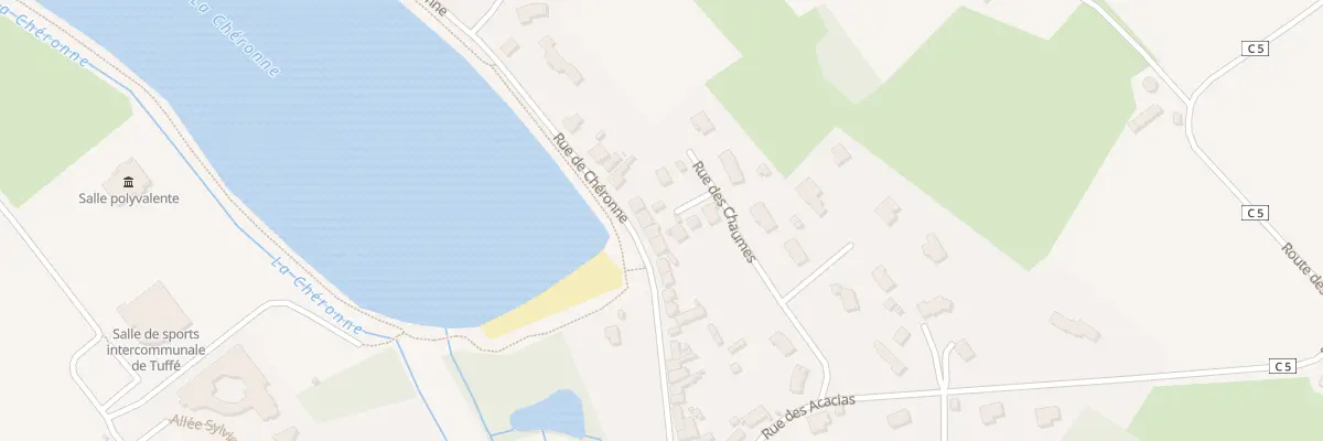 Plan du 32 Rue de Chéronne à Tuffé Val de la Chéronne