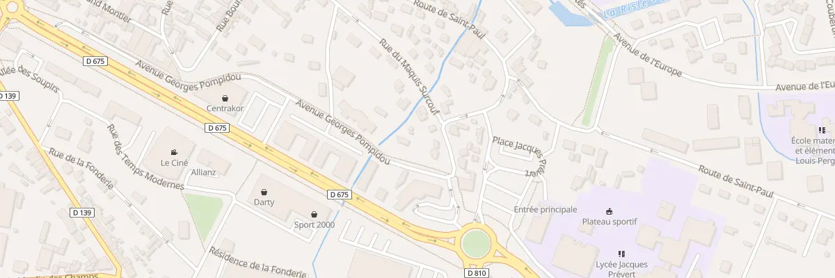 Plan du 50 Rue du Maquis Surcouf à Pont-Audemer
