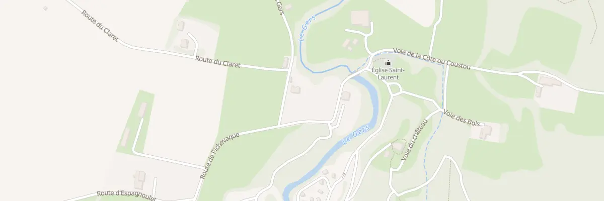 Plan du 7 Rte du Gers à Aries-Espénan